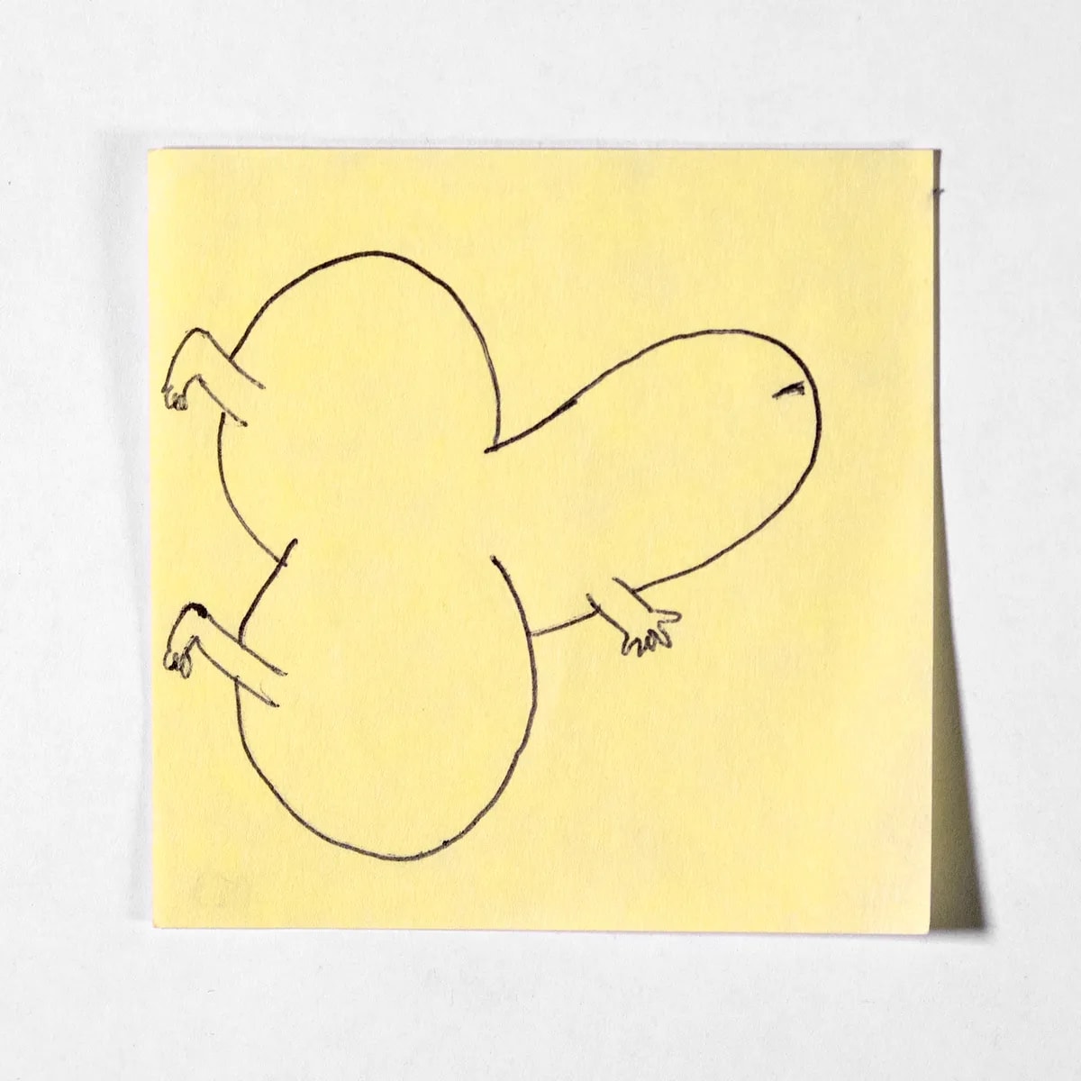 Daredevil, No. 023 of 512: a hand-drawn cazzo on a sticky note