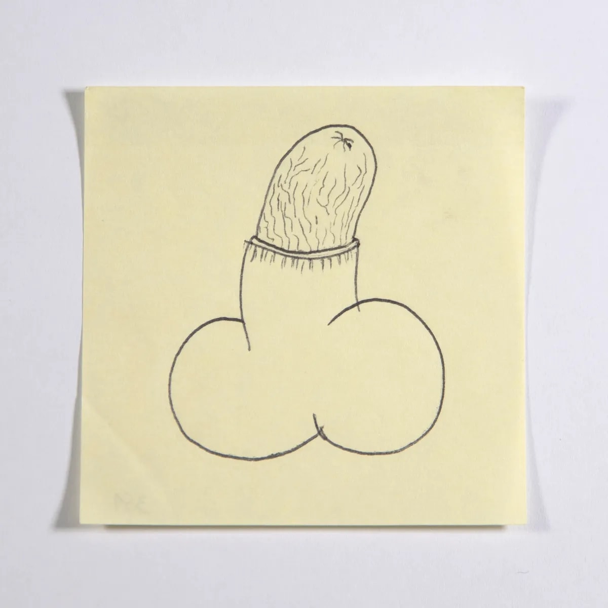 Scalped2, No. 351 of 512: a hand-drawn cazzo on a sticky note
