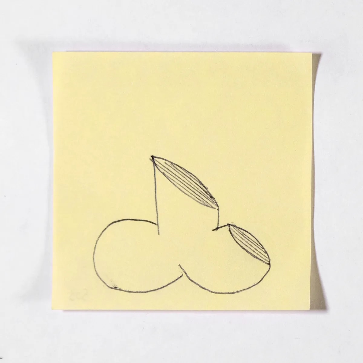 Dissected7, No. 503 of 512: a hand-drawn cazzo on a sticky note