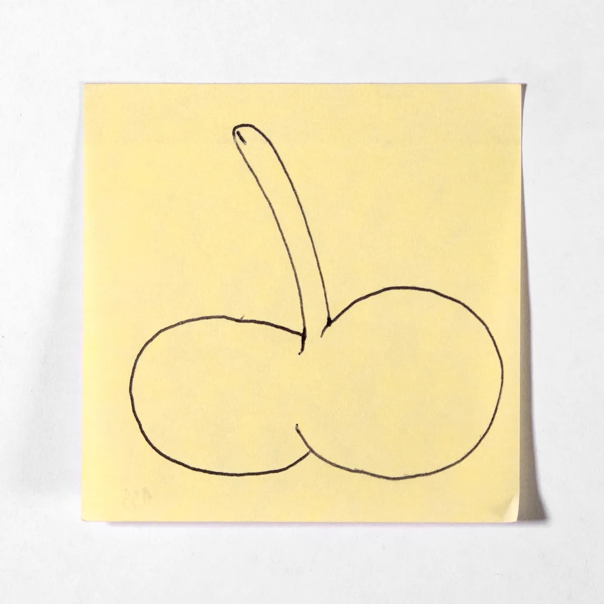 Slim, No. 155 of 512: a hand-drawn cazzo on a sticky note